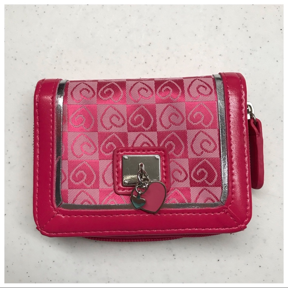 Small Pink Wallet with Hearts 💕